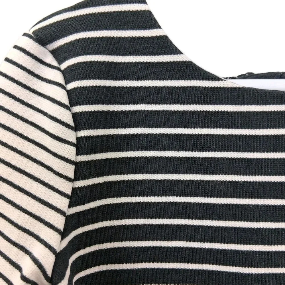 Osh Kosh Knit Dress Black White Long Sleeve Size 5T Casual